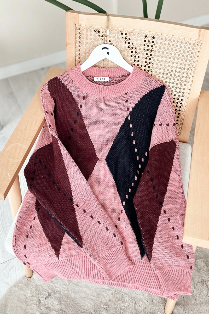 Menç Pink Knitwear Sweater