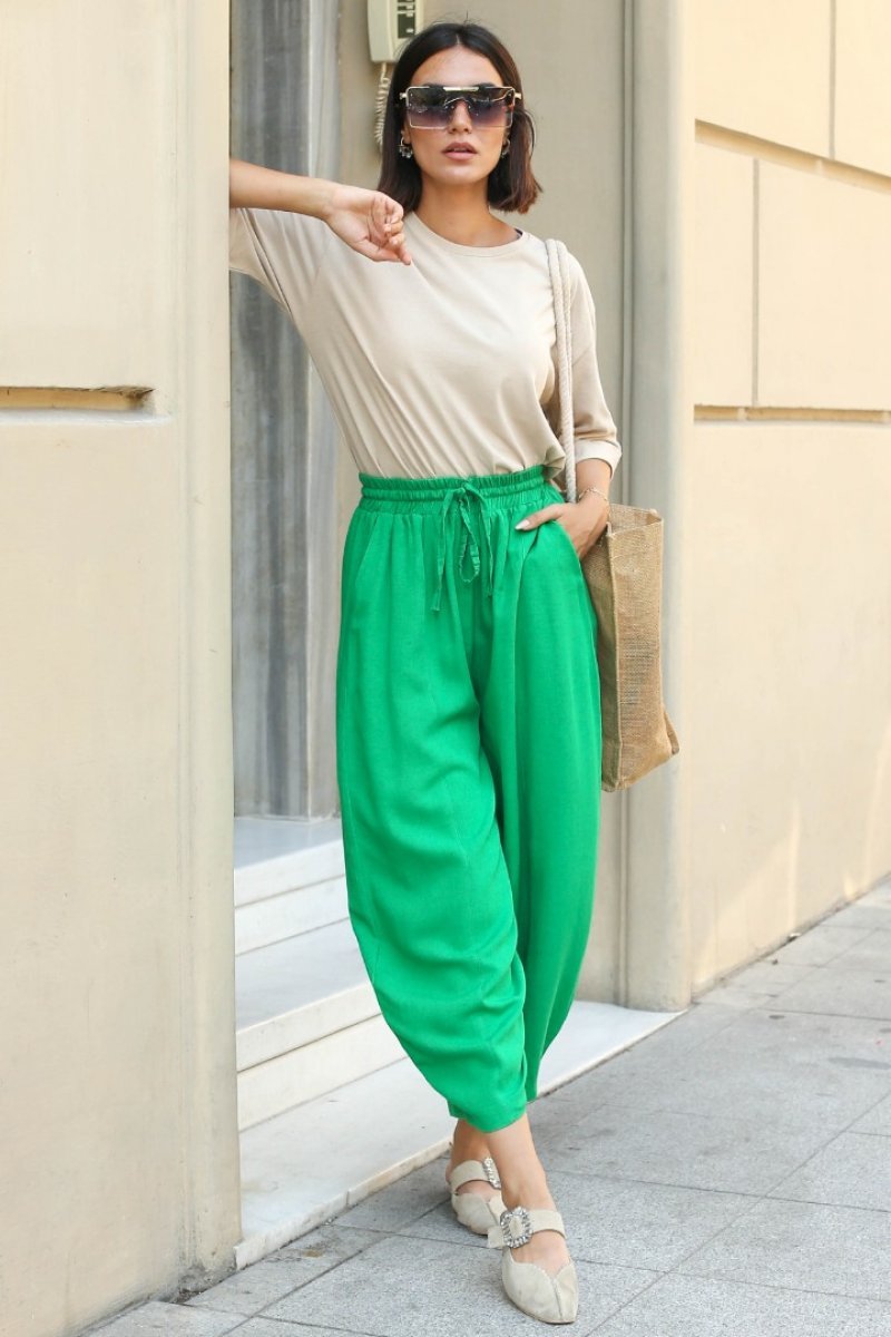 Jiimy Green Baggy Pants