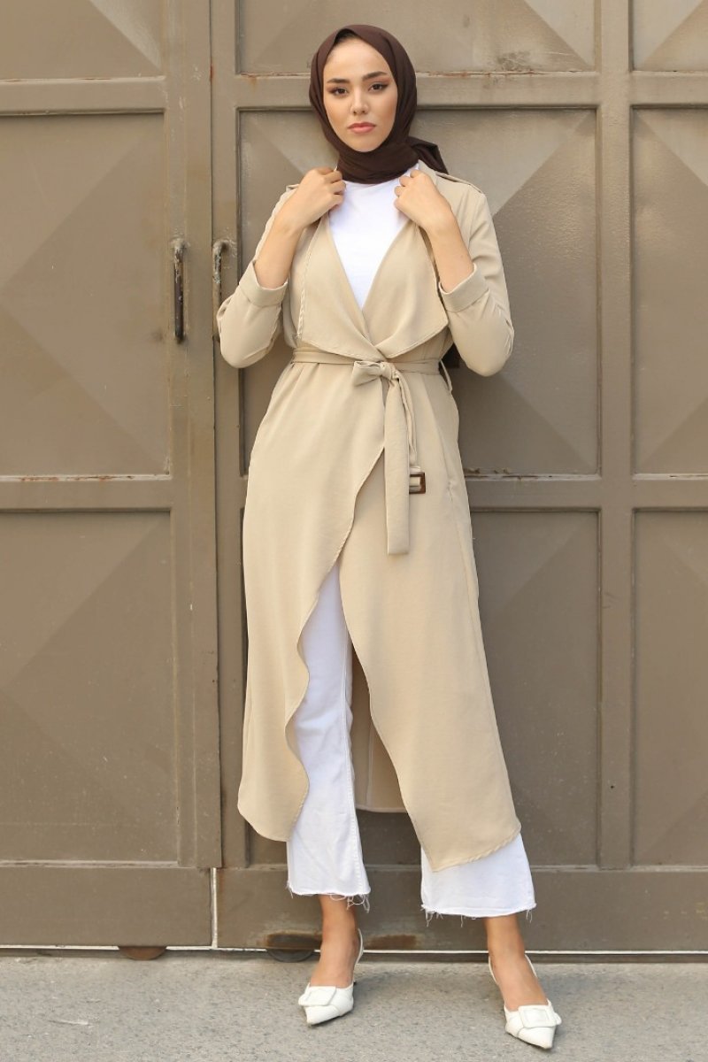 Asante Beige Trench Coat