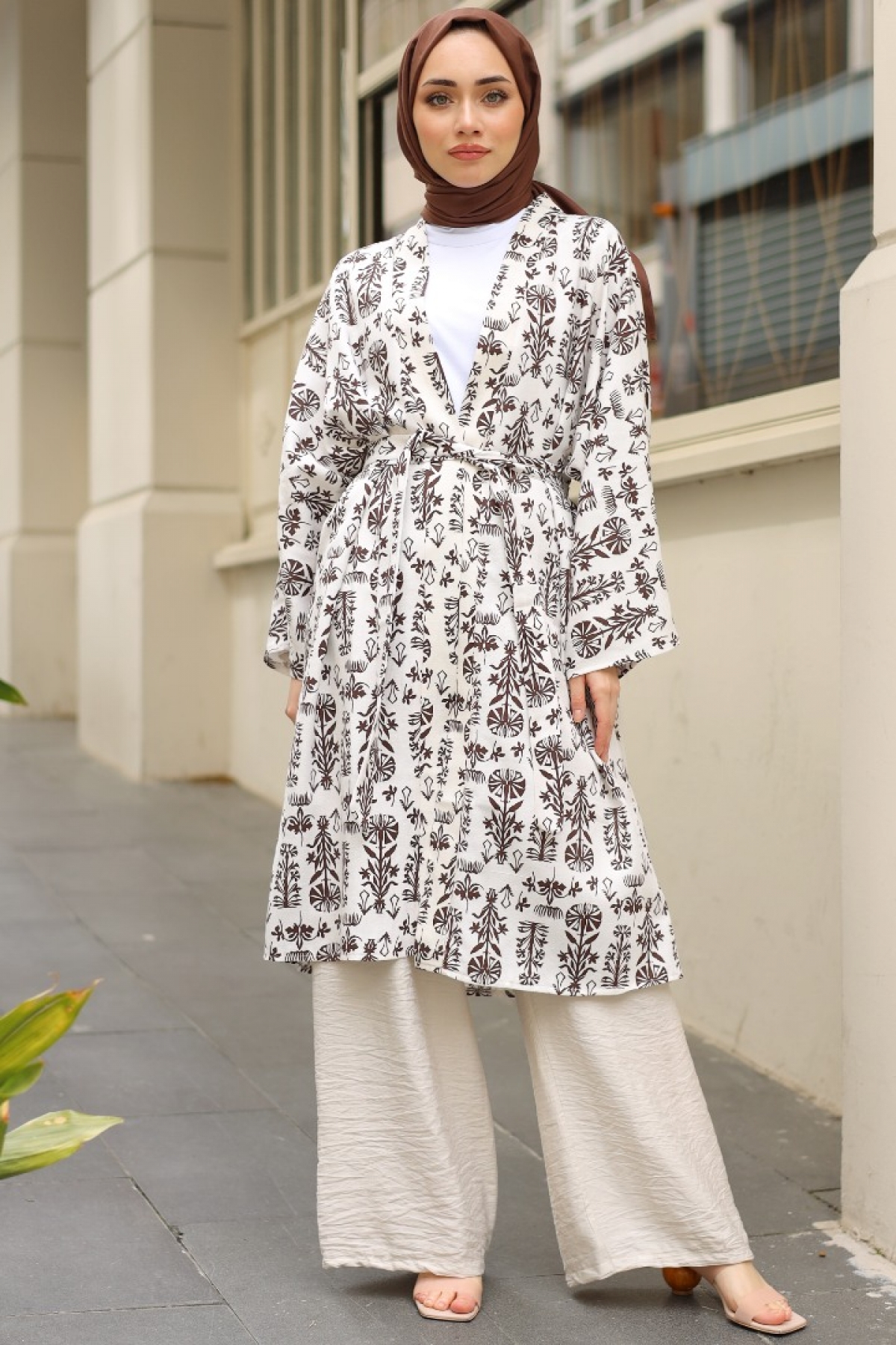 Cedric Brown Kimono - Gizce.com