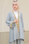 Orsina Gray Kimono Suit