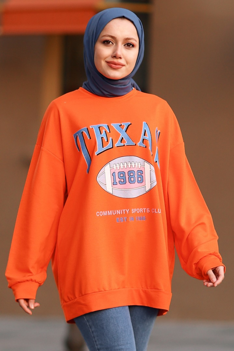 Texas Turuncu Sweat