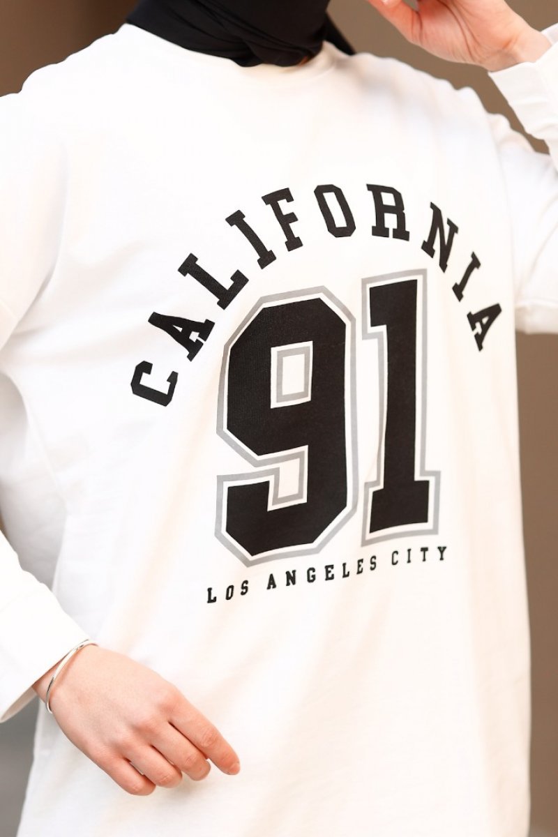 California Beyaz Sweat