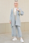 Orsina Gray Kimono Suit