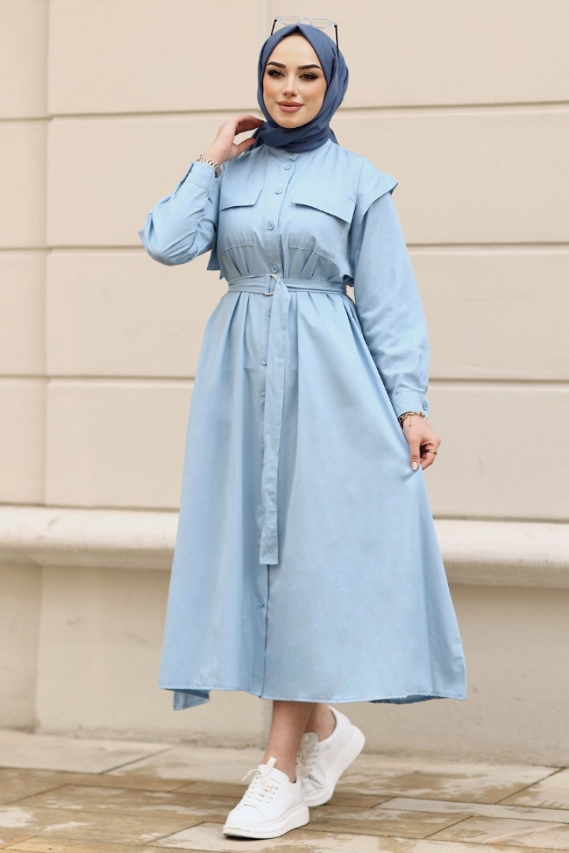 Wika Blue Dress - Gizce.com