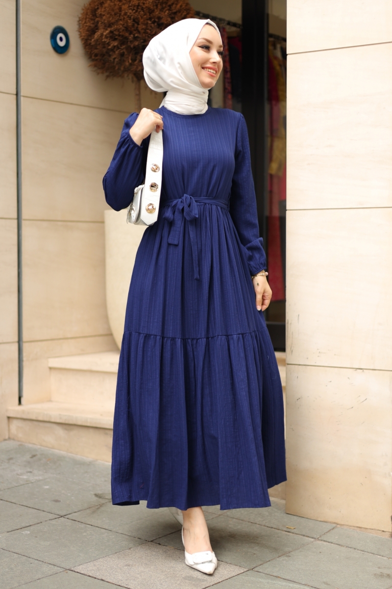 Marsha Navy Blue Dress