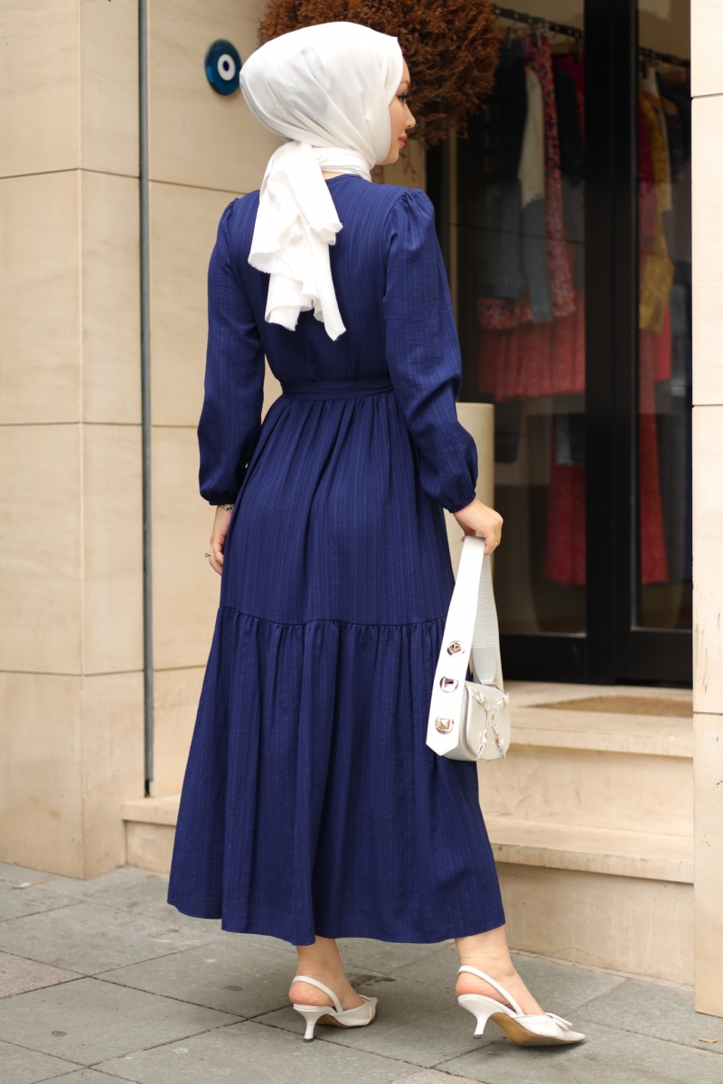 Marsha Navy Blue Dress