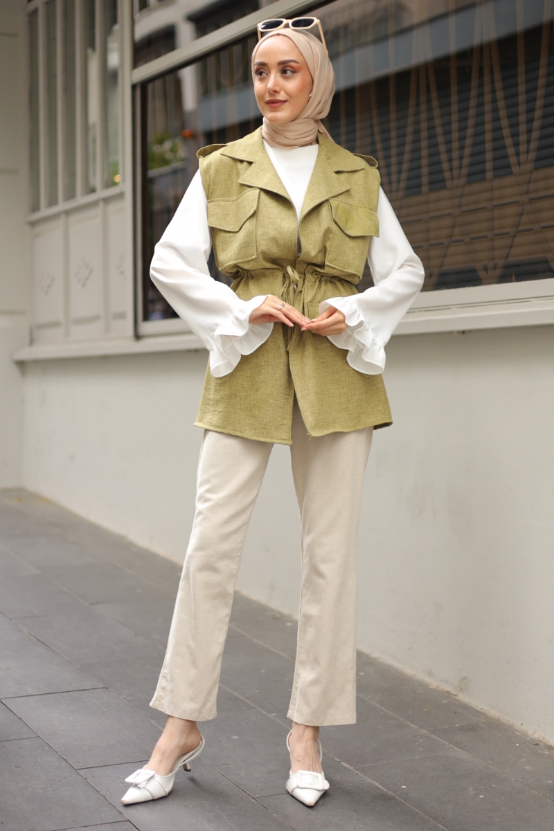 Parla Khaki Vest