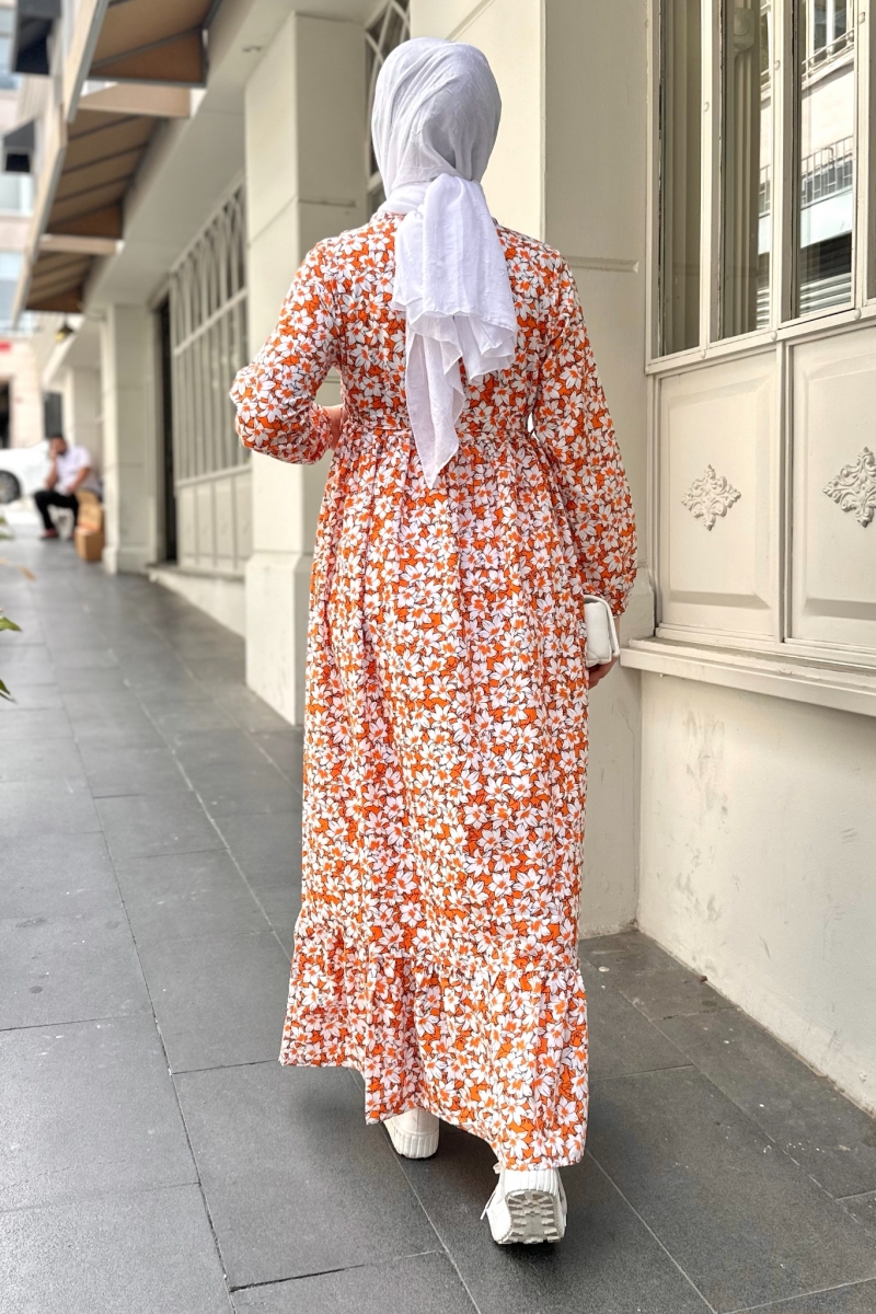 Adella Orange Dress  