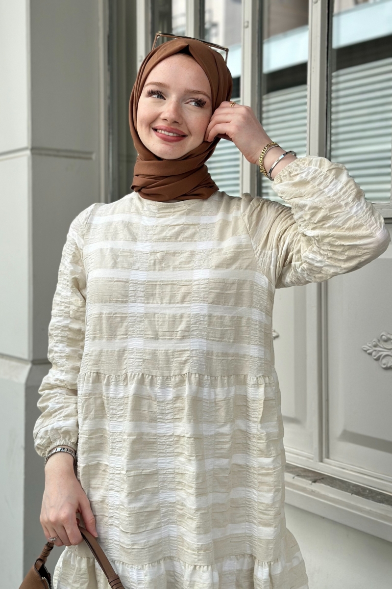 Aselya Beige Dress 