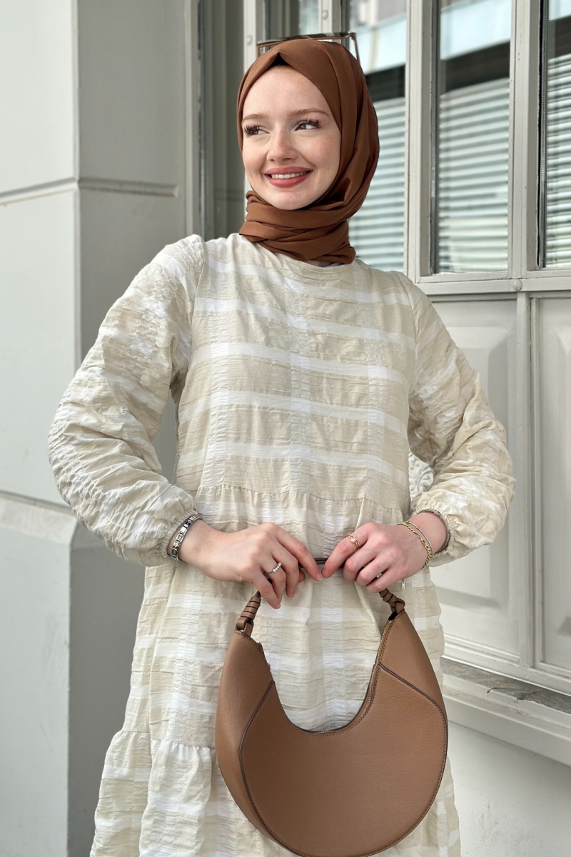 Aselya Beige Dress 