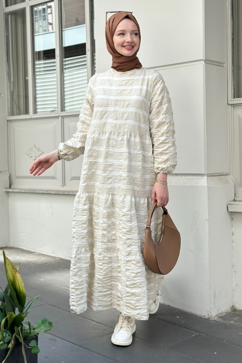 Aselya Beige Dress 