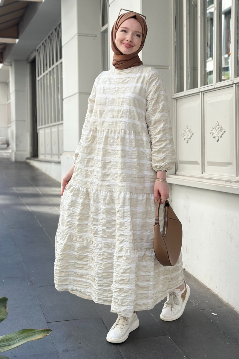 Aselya Beige Dress 