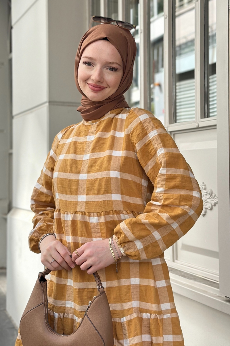 Aselya Mustard Dress