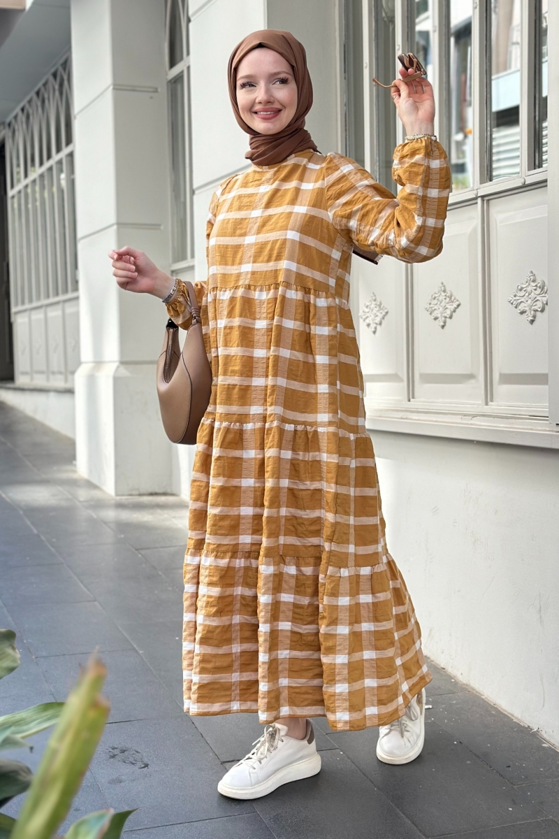 Aselya Mustard Dress