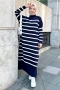 Ases Saks Blue Knitwear Dress 