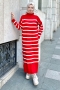 Ases Red Knitwear Dress 