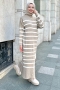 Ases Beige Knitwear Dress 