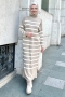 Ases Beige Knitwear Dress 