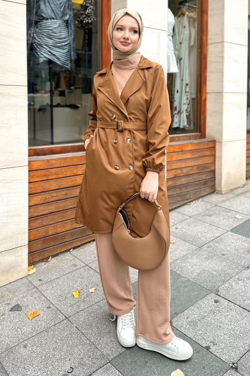 Bagy Camel Trench Coat 