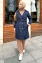 Bagy Navy Blue Trench Coat