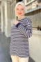 Dalton Navy Blue Striped Tunic 