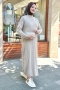 Mave Beige Knitwear Dress