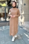 Mave Camel Knitwear Dress 