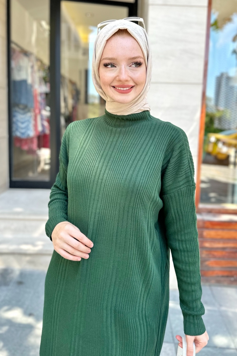 Mave Green Knitwear Dress 