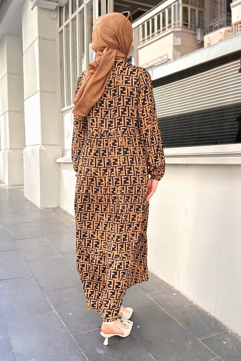 Mela Camel Dress