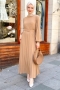 Melan Camel Dress