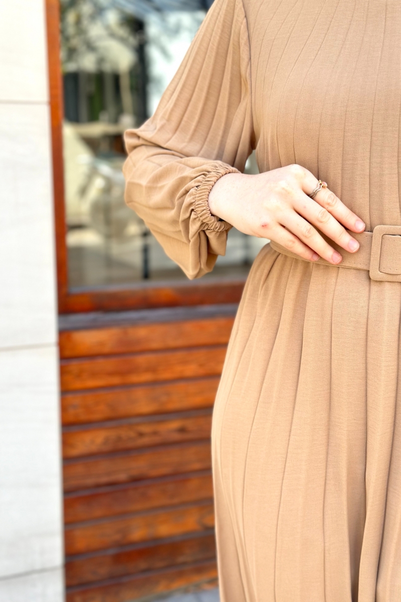 Melan Camel Dress