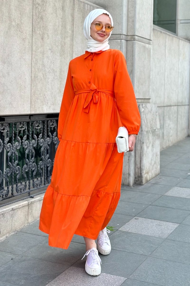 Meva Orange Dress 