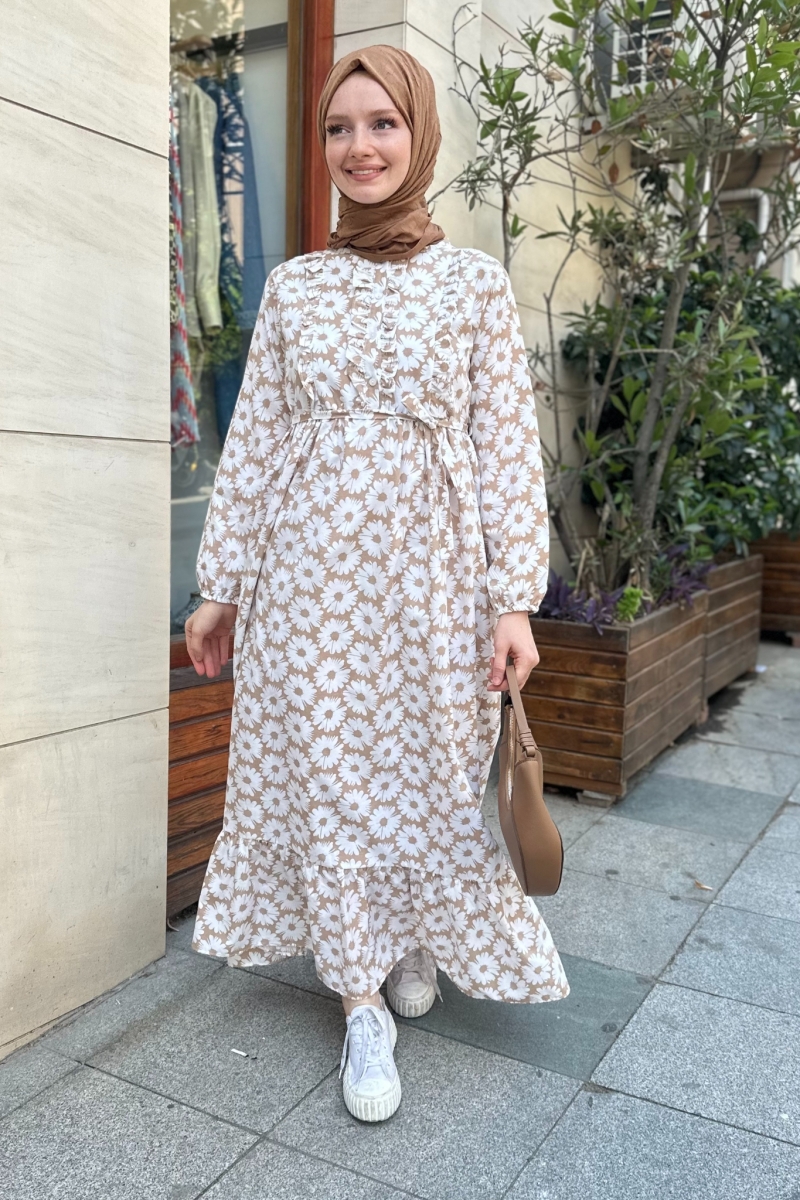 Milos Camel Dress 