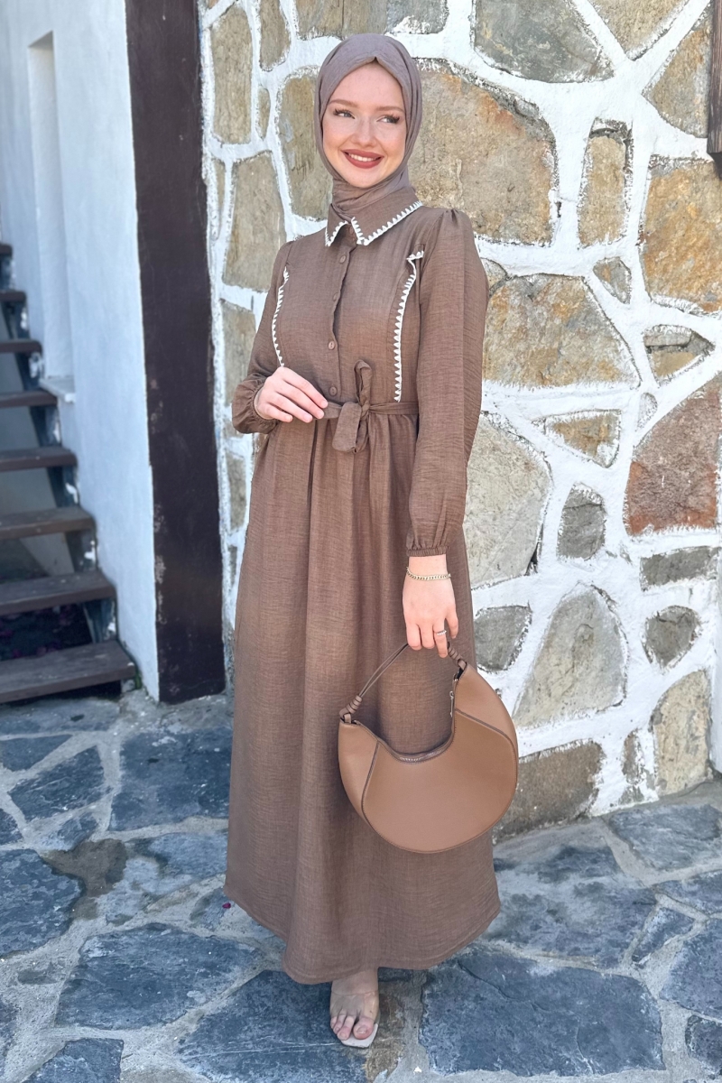 Selena Camel Dress