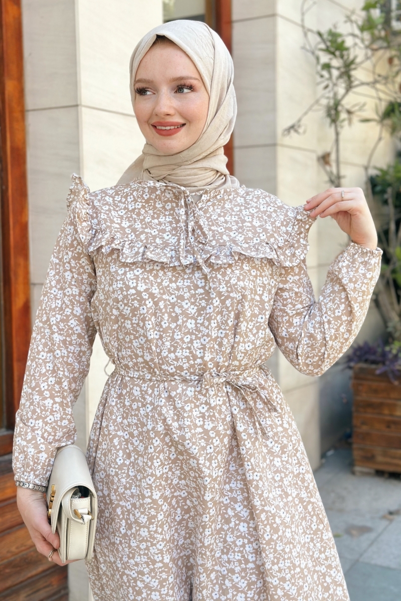 Seminya Camel Dress 