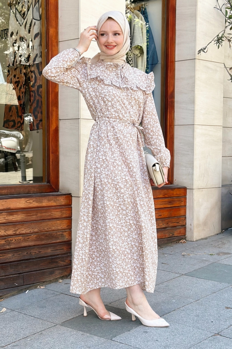 Seminya Camel Dress 