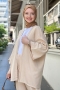 Vania Beige Kimono Suit 