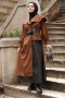 Leor Brown Trench Coat