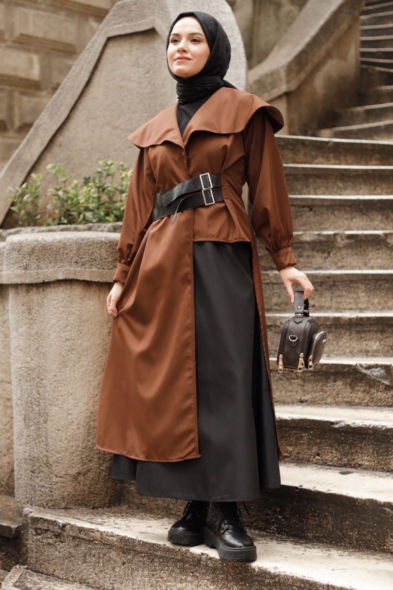 Leor Brown Trench Coat