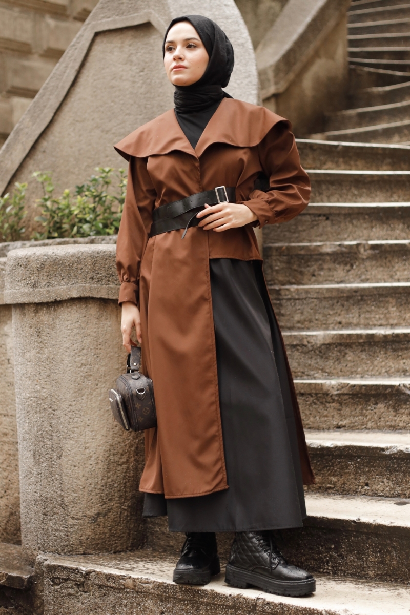 Leor Brown Trench Coat