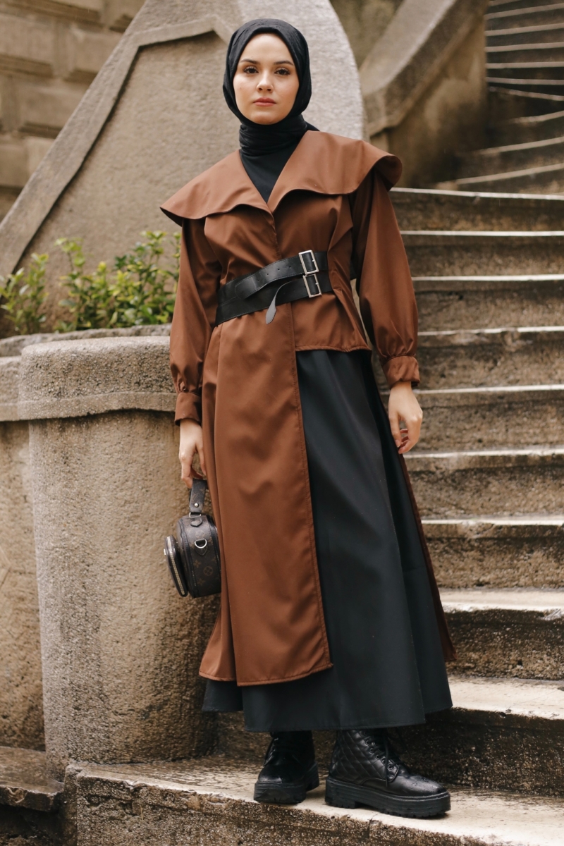 Leor Brown Trench Coat