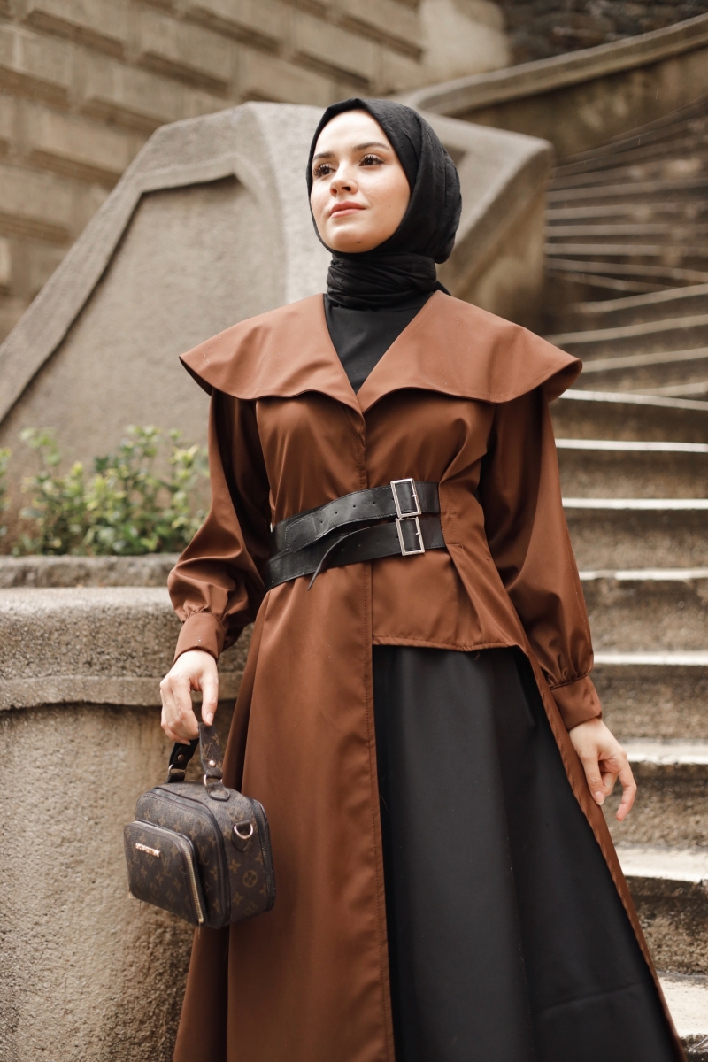 Leor Brown Trench Coat